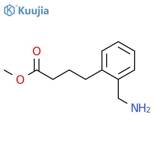 Benzenebutanoic acid, 2-(aminomethyl)-, methyl ester structure