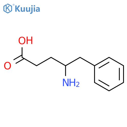 (4S)-4-amino-5-phenyl-pentanoic acid structure