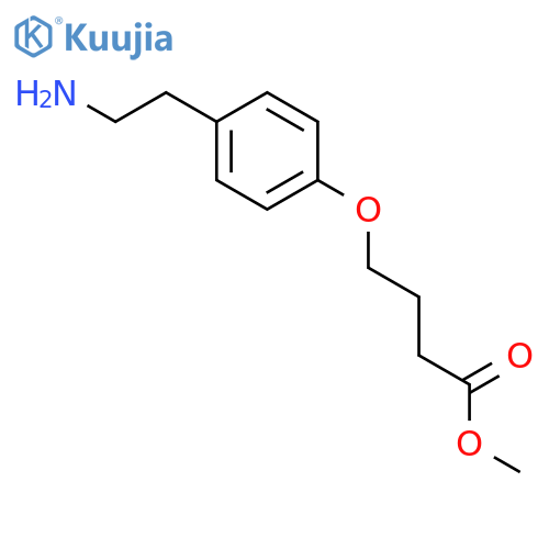 BUTANOIC ACID, 4-[4-(2-AMINOETHYL)PHENOXY]-, METHYL ESTER structure