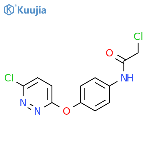 Acetamide, 2-chloro-N-[4-[(6-chloro-3-pyridazinyl)oxy]phenyl]- structure