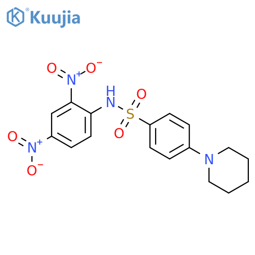 BENZENESULFONAMIDE, N-(2,4-DINITROPHENYL)-4-(1-PIPERIDINYL)- structure
