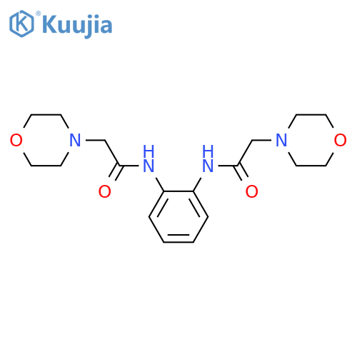 4-MORPHOLINEACETAMIDE, N,N'-1,2-PHENYLENEBIS- structure