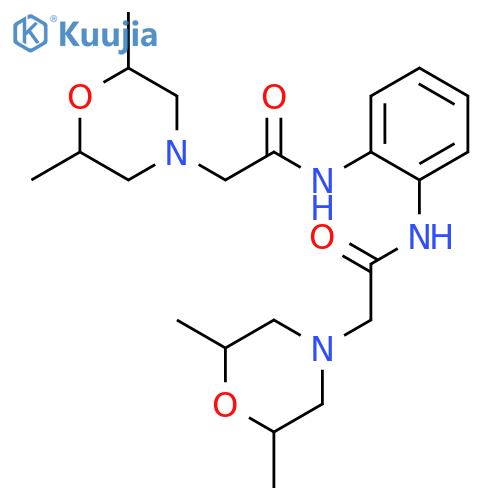 4-MORPHOLINEACETAMIDE, N,N'-1,2-PHENYLENEBIS[2,6-DIMETHYL- structure