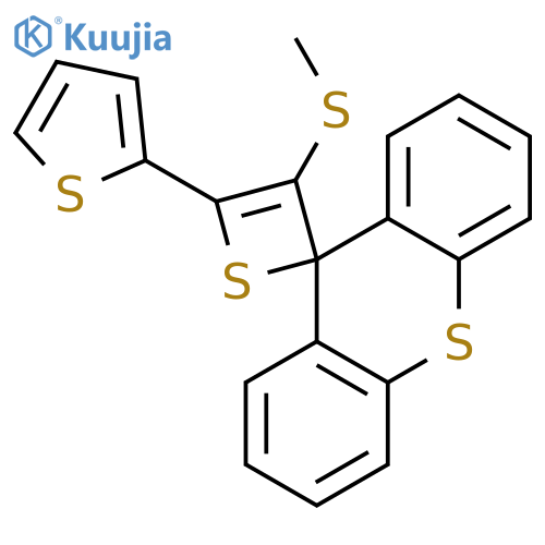 SPIRO[2H-THIETE-2,9'-[9H]THIOXANTHENE], 3-(METHYLTHIO)-4-(2-THIENYL)- structure