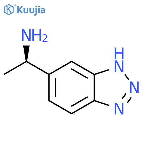 (1R)-1-(1H-1,2,3-benzotriazol-5-yl)ethan-1-amine structure