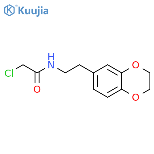 2-Chloro-N-2-(2,3-dihydro-1,4-benzodioxin-6-yl)ethylacetamide structure