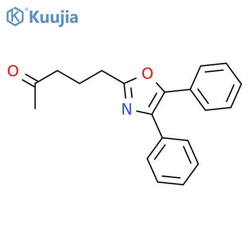 2-PENTANONE, 5-(4,5-DIPHENYL-2-OXAZOLYL)- structure