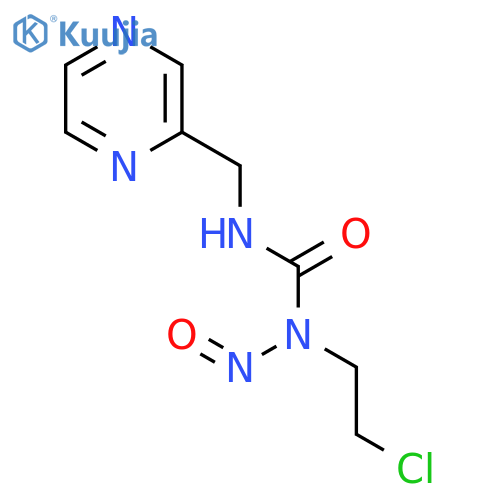 Urea, N-(2-chloroethyl)-N-nitroso-N'-(pyrazinylmethyl)- structure