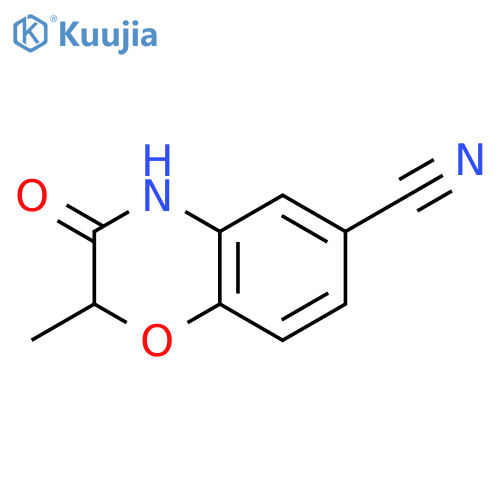 2-METHYL-3-OXO-3,4-DIHYDRO-2H-BENZO[B][1,4]OXAZINE-6-CARBONITRILE structure