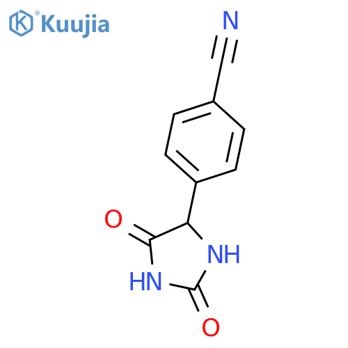 4-(2,5-dioxo-4-imidazolidinyl)-Benzonitrile structure
