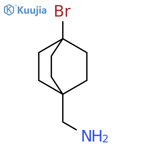(4-Bromo-1-bicyclo[2.2.2]octanyl)methanamine structure