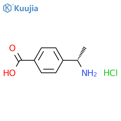 (S)-4-(1-Aminoethyl)benzoic acid hydrochloride structure