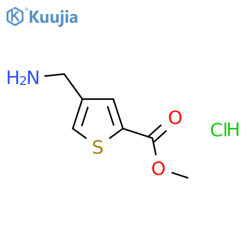 Methyl 4-(aminomethyl)thiophene-2-carboxylate hydrochloride structure