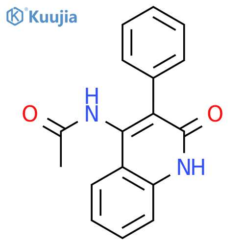 ACETAMIDE, N-(1,2-DIHYDRO-2-OXO-3-PHENYL-4-QUINOLINYL)- structure
