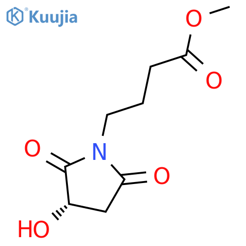 1-Pyrrolidinebutanoic acid, 3-hydroxy-2,5-dioxo-, methyl ester, (3S)- structure