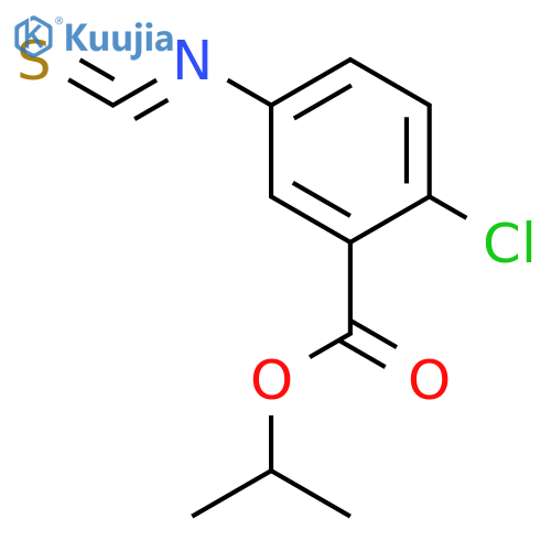 Benzoic acid, 2-chloro-5-isothiocyanato-, 1-methylethyl ester structure