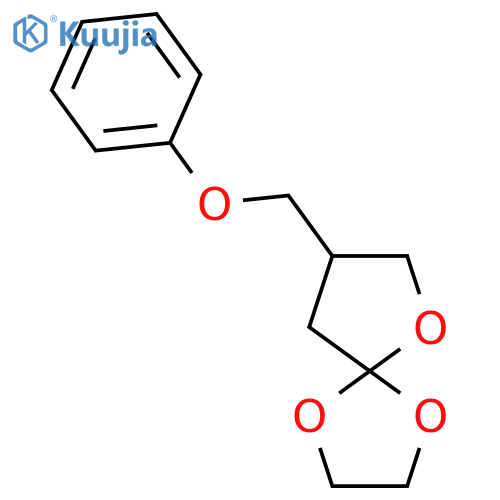 1,4,6-Trioxaspiro[4.4]nonane, 8-(phenoxymethyl)- structure