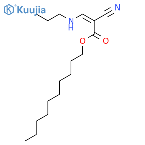 2-PROPENOIC ACID, 2-CYANO-3-(PROPYLAMINO)-, DECYL ESTER, (Z)- structure