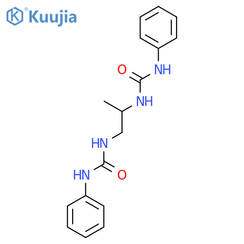 1-phenyl-3-[1-(phenylcarbamoylamino)propan-2-yl]urea structure