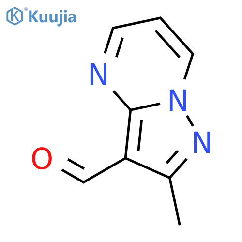 2-methyl-Pyrazolo[1,5-a]pyrimidine-3-carboxaldehyde structure