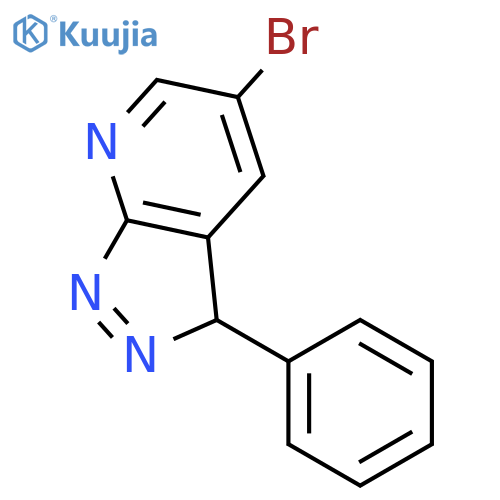 3H-PYRAZOLO[3,4-B]PYRIDINE, 5-BROMO-3-PHENYL- structure