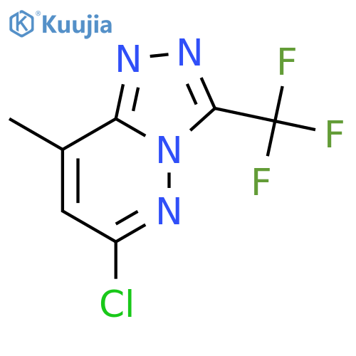 1,2,4-TRIAZOLO[4,3-B]PYRIDAZINE, 6-CHLORO-8-METHYL-3-(TRIFLUOROMETHYL)- structure