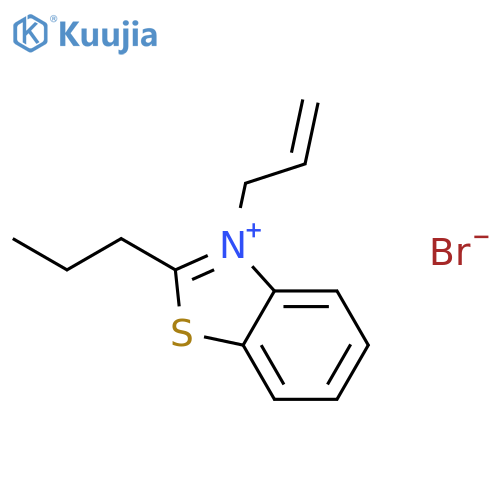 BENZOTHIAZOLIUM, 3-(2-PROPENYL)-2-PROPYL-, BROMIDE structure