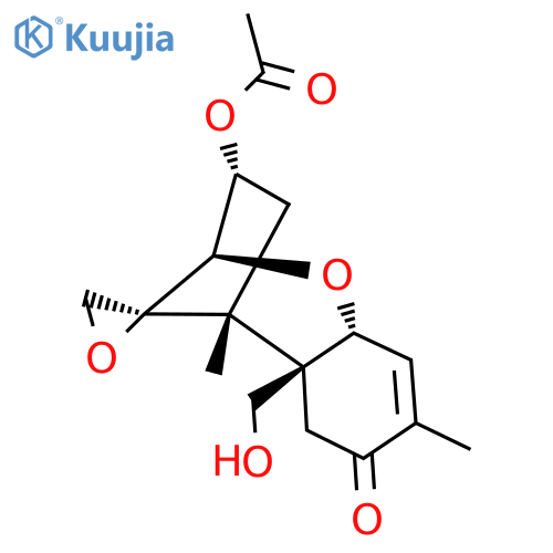 (3beta,12xi)-15-hydroxy-8-oxo-12,13-epoxytrichothec-9-en-3-yl acetate structure