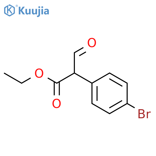 Ethyl 2-(4-bromophenyl)-3-oxopropanoate structure