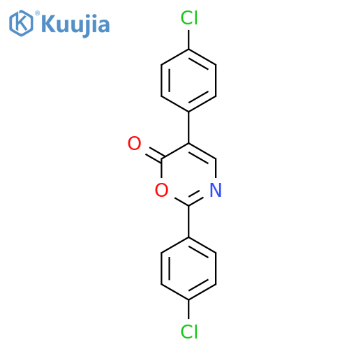 6H-1,3-Oxazin-6-one, 2,5-bis(4-chlorophenyl)- structure
