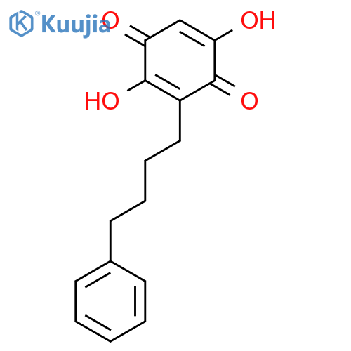 2,5-Cyclohexadiene-1,4-dione, 2,5-dihydroxy-3-(4-phenylbutyl)- structure