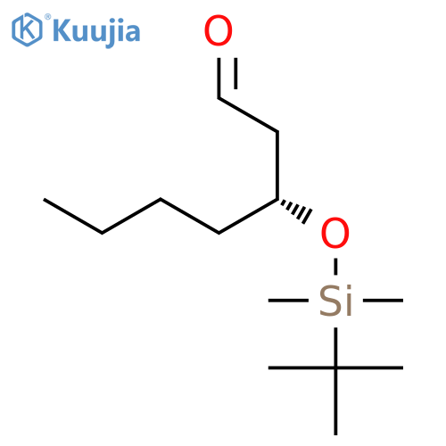 HEPTANAL, 3-[[(1,1-DIMETHYLETHYL)DIMETHYLSILYL]OXY]-, (3R)- structure