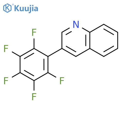QUINOLINE, 3-(2,3,4,5,6-PENTAFLUOROPHENYL)- structure