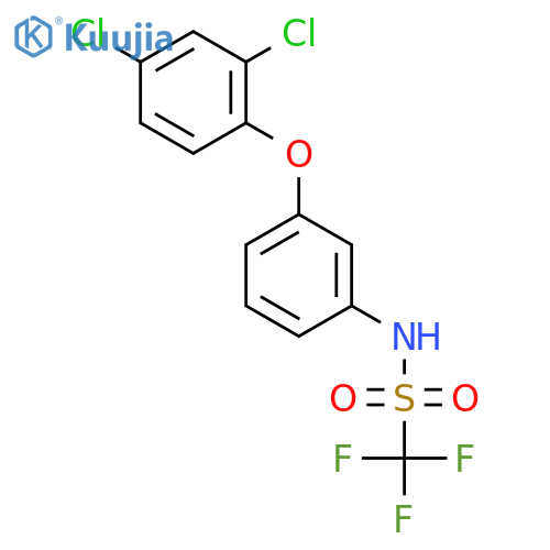 METHANESULFONAMIDE, N-[3-(2,4-DICHLOROPHENOXY)PHENYL]-1,1,1-TRIFLUORO- structure