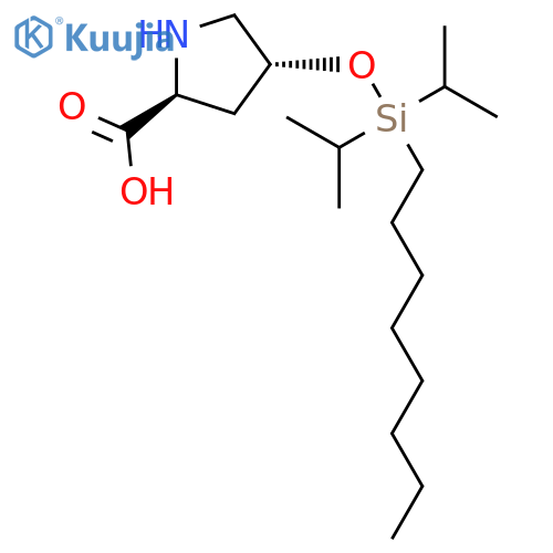 L-PROLINE, 4-[[BIS(1-METHYLETHYL)OCTYLSILYL]OXY]-, (4R)- structure