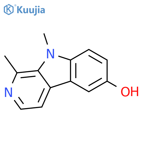 1,9-dimethyl-9H-Pyrido[3,4-b]indol-6-ol structure