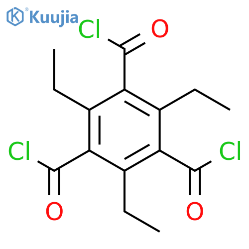 1,3,5-BENZENETRICARBONYL TRICHLORIDE, 2,4,6-TRIETHYL- structure