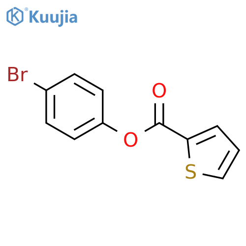 2-Thiophenecarboxylic acid, 4-bromophenyl ester structure