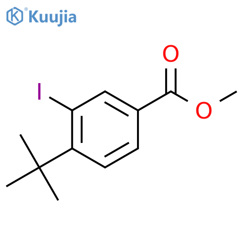 Methyl 4-(tert-butyl)-3-iodobenzoate structure