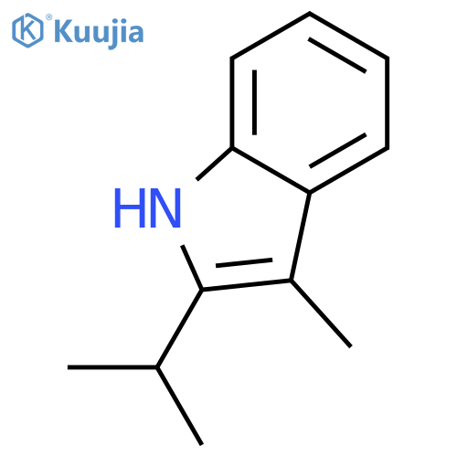 1H-Indole,3-methyl-2-(1-methylethyl)- structure