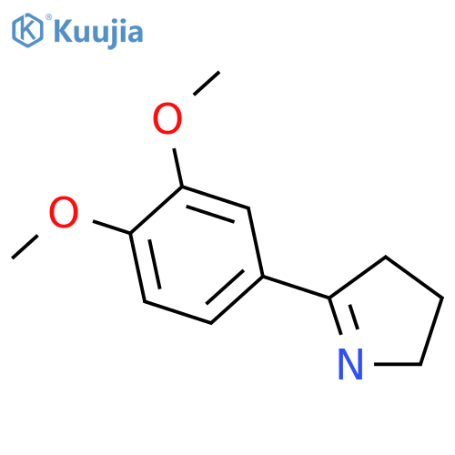 2H-Pyrrole, 5-(3,4-dimethoxyphenyl)-3,4-dihydro- structure