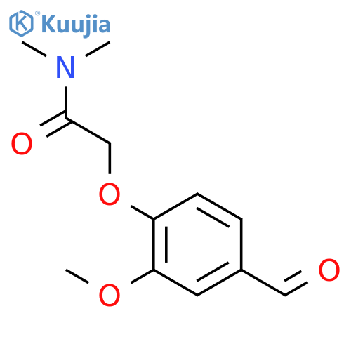 Acetamide, 2-(4-formyl-2-methoxyphenoxy)-N,N-dimethyl- structure