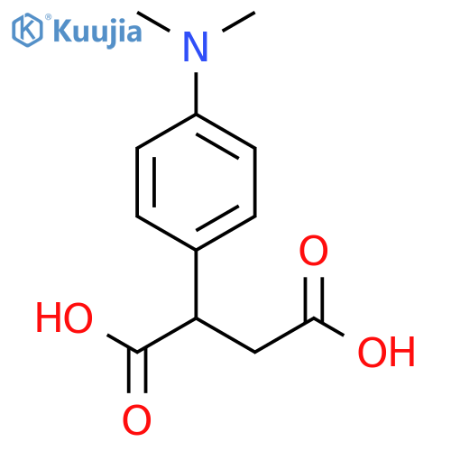 2-4-(dimethylamino)phenylbutanedioic acid structure