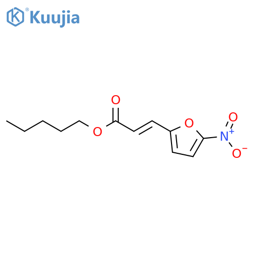 pentyl 3-(5-nitrofuran-2-yl)prop-2-enoate structure