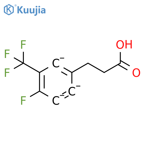 3-4-Fluoro-3-(trifluoromethyl)-phenylpropionic acid structure