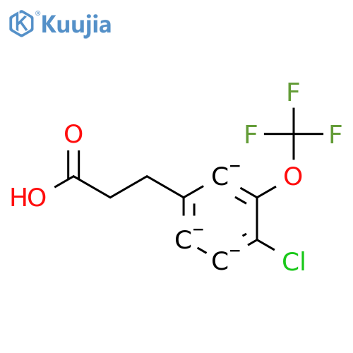 3-[4-Chloro-3-(trifluoromethoxy)phenyl]propionic acid structure
