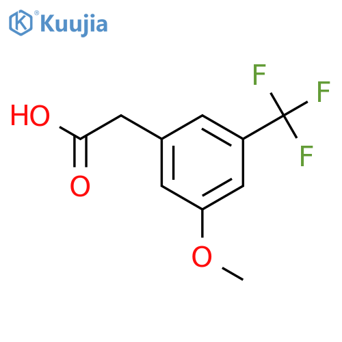 2-[3-methoxy-5-(trifluoromethyl)phenyl]acetic acid structure