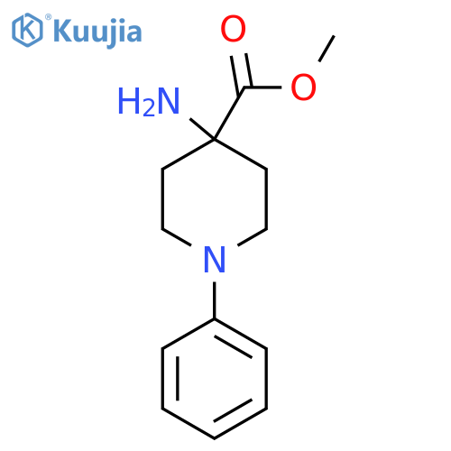 Methyl 4-amino-1-phenylpiperidine-4-carboxylate structure