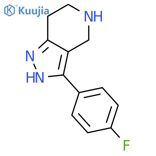 3-(4-fluorophenyl)-4,5,6,7-tetrahydro-2H-pyrazolo4,3-cpyridine structure