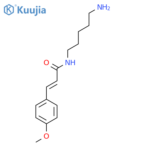 2-Propenamide, N-(5-aminopentyl)-3-(4-methoxyphenyl)- structure